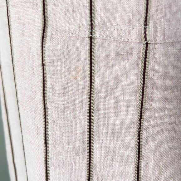 Rag and Bone Nina Tank Jumpsuit in Pinstriped Pink Linen Blend Size 0 - Picture 7 of 7